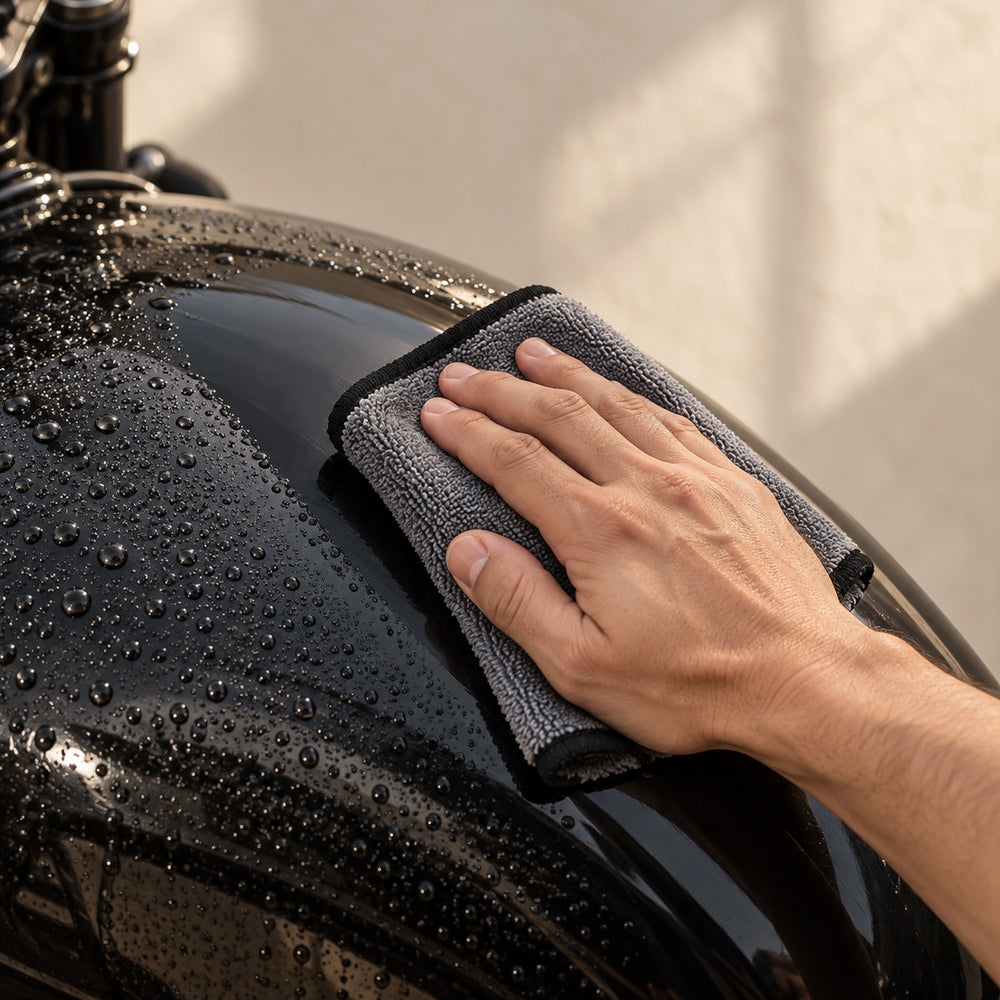 Wipe the water off.
