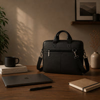 Daily Carry C02. Vegan leather laptop bag view 1