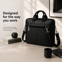 Daily Carry C02. Vegan leather laptop bag view 9