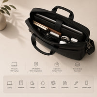 Daily Carry C02. Vegan leather laptop bag view 8