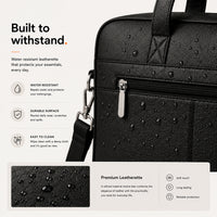 Daily Carry C02. Vegan leather laptop bag view 5