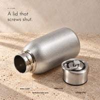 Carbon Bottle. 300 ml stainless steel, leak-proof screw top view 3