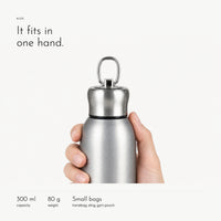 Carbon Bottle. 300 ml stainless steel, leak-proof screw top view 4