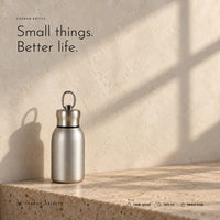 Carbon Bottle. 300 ml stainless steel, leak-proof screw top view 9