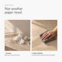 Carbon Cloth Roll. Absorbent microfiber sheets, tear one off at a time view 8