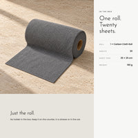 Carbon Cloth Roll. Absorbent microfiber sheets, tear one off at a time view 9