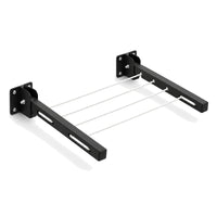 Carbon Clothesline. Wall arms that fold flat, 55 ft of nylon rope view 2