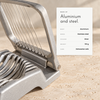 Carbon Egg Slicer. Even slices in one press, dishwasher safe view 7