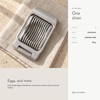 Carbon Egg Slicer. Even slices in one press, dishwasher safe view 9