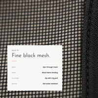 Carbon Gadget Pouch. Four see-through zip pouches for cables and small tech. view 7
