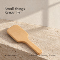 Carbon Hairbrush. Beech handle, nylon pins, cushioned base view 10