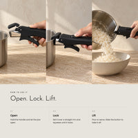 Carbon Handle. Detachable grip for pots and pans view 5