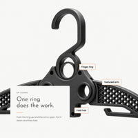 Carbon Hanger. Folds narrow to slip in through the neck. view 4