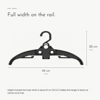 Carbon Hanger. Folds narrow to slip in through the neck. view 5