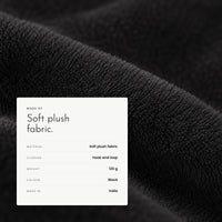 Carbon Sleep Mask. Soft plush that keeps the light out view 6