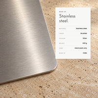 Carbon Steel Board. Stainless steel chopping board, 31.8 × 21 cm view 6