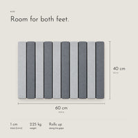Carbon Stone. A folding diatomite bath mat that dries fast view 4