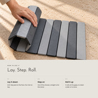 Carbon Stone. A folding diatomite bath mat that dries fast view 5