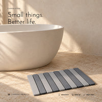 Carbon Stone. A folding diatomite bath mat that dries fast view 9