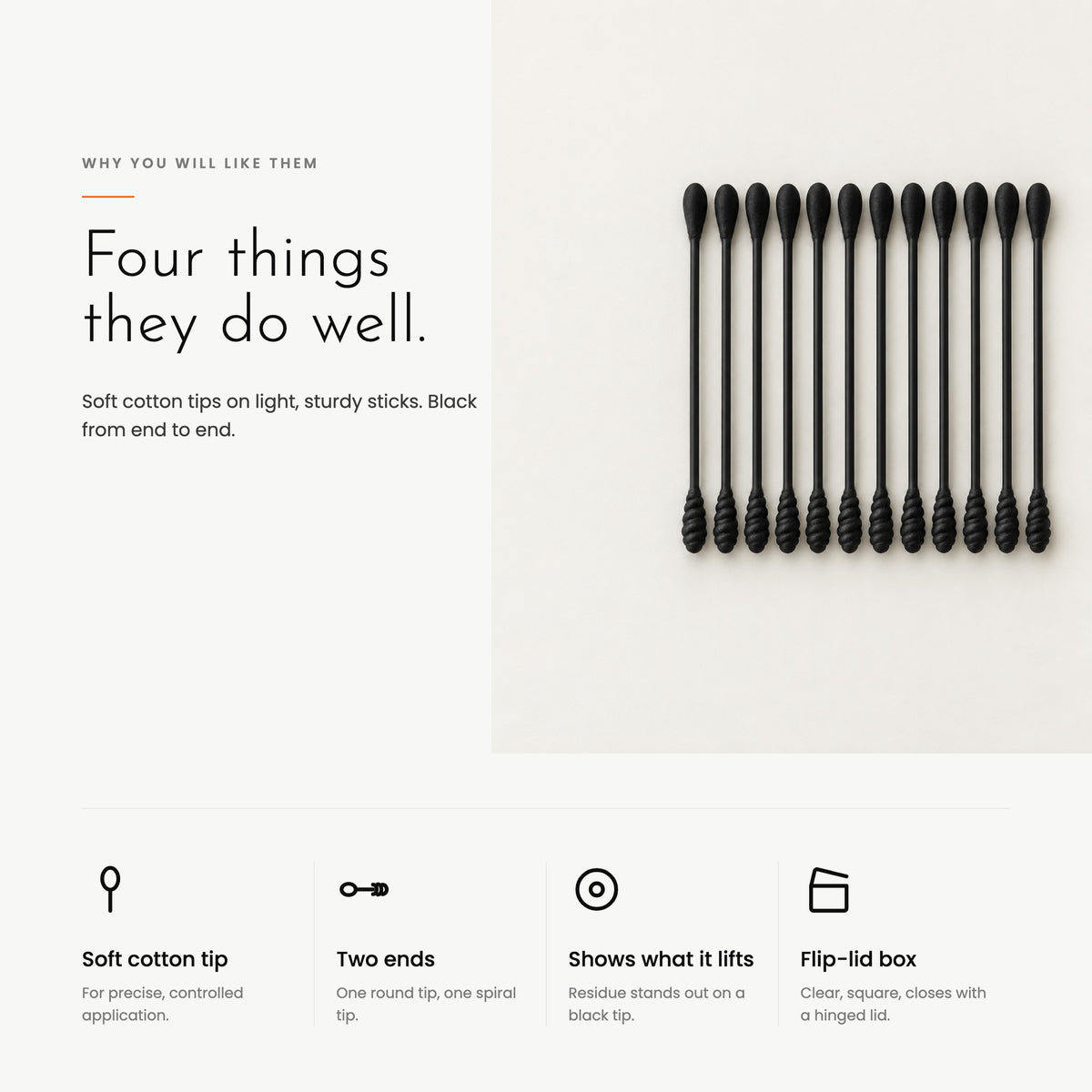 Four things Carbon Swabs do well