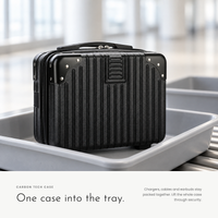 Carbon Tech Case. A hard case for your chargers, cables and small tech view 2