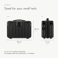 Carbon Tech Case. A hard case for your chargers, cables and small tech view 5