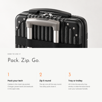 Carbon Tech Case. A hard case for your chargers, cables and small tech view 6