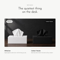 Carbon Tissues. Black, three-ply, in a box that says nothing view 8