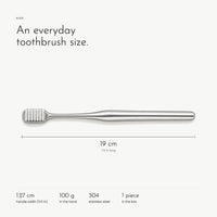 Carbon Toothbrush. Ultra-soft bristles on a 304 steel handle view 5
