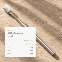 Carbon Toothbrush. Ultra-soft bristles on a 304 steel handle view 7