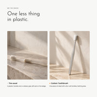 Carbon Toothbrush. Ultra-soft bristles on a 304 steel handle view 8