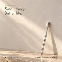 Carbon Toothbrush. Ultra-soft bristles on a 304 steel handle view 10