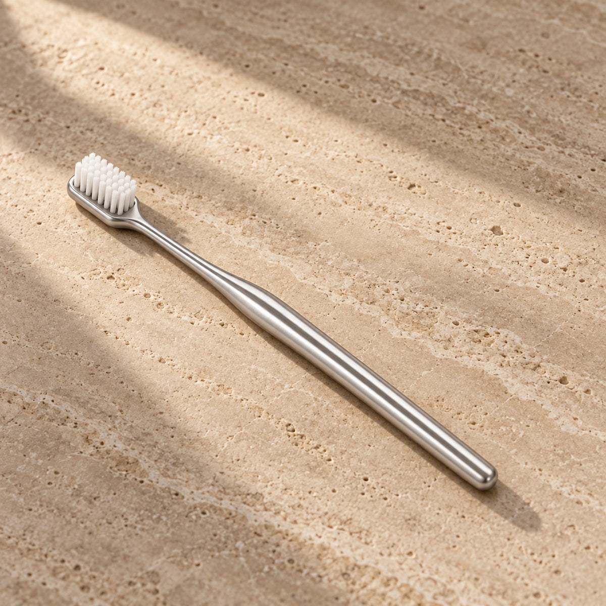 One toothbrush, nothing else.