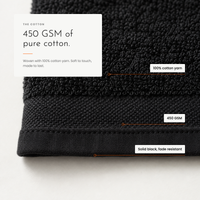 Carbon Towel. Soft, thick cotton that dries fast view 4