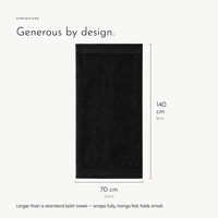 Carbon Towel. Soft, thick cotton that dries fast view 5