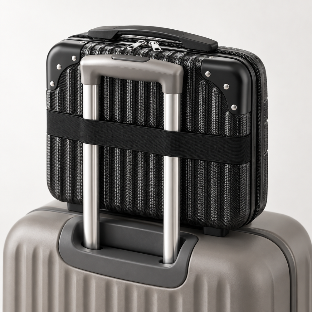 Rides on your suitcase.