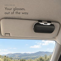 Carbon Visor Case. Clips to the sun visor, opens with one press view 2