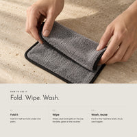 Carbon Wipe. 500 GSM plush microfiber, 20 × 30 cm, set of 5 view 6