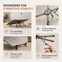 Super Fold Stand. Magnetic mount for phone, tablet and laptop view 6